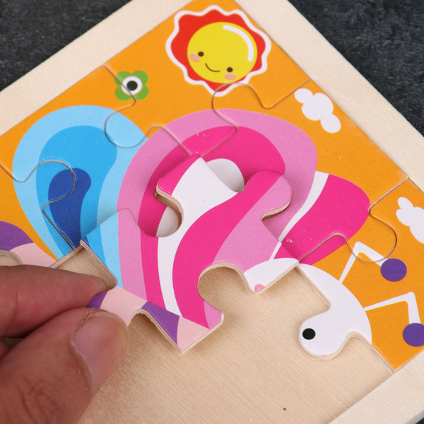 Wooden brainteaser for kindergarten
