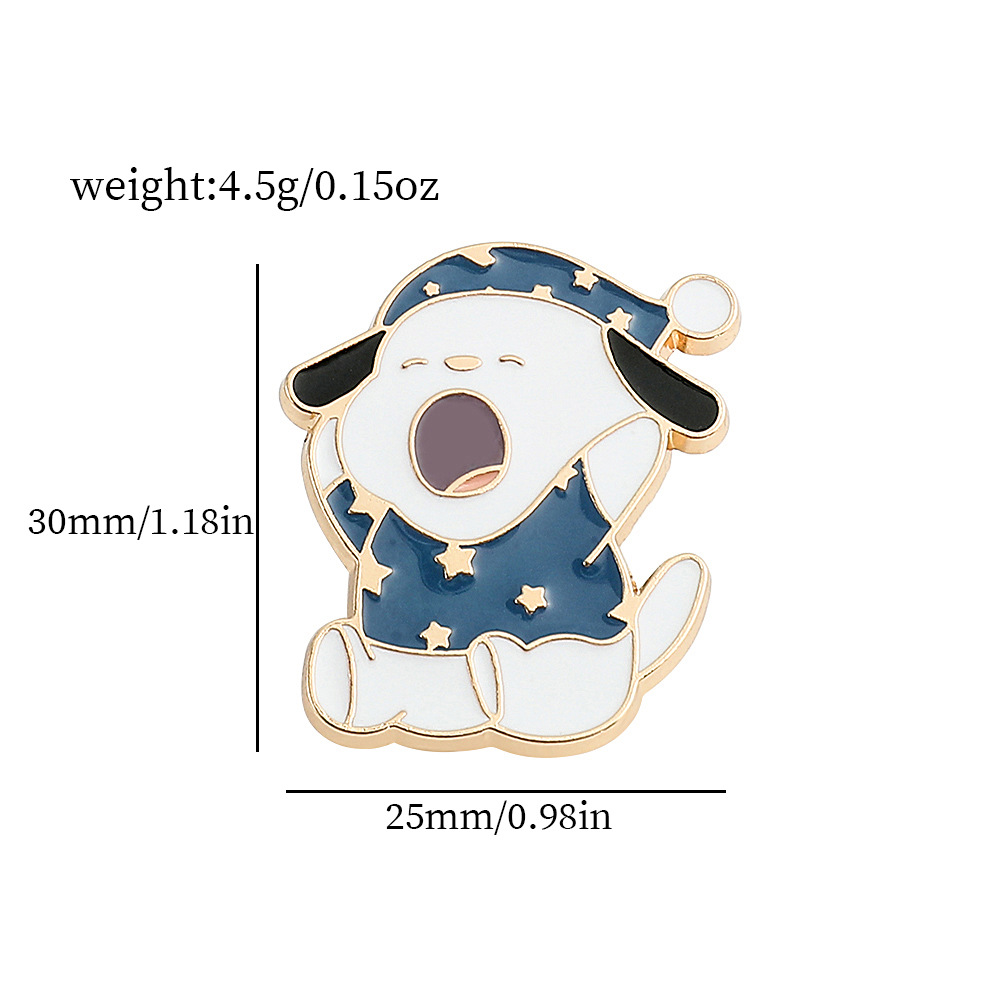 Venta caliente cien Sanrio serie de metal broche de dibujos animados coolomi Yugui perro KT gato todo-fósforo de moda insignia