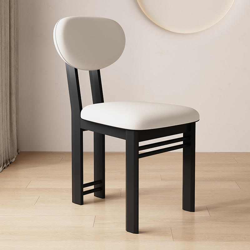 2025 nueva silla de comedor de madera sólida sala de estar doméstica hotel leche tienda de té silla de respaldo nórdica silla de maquillaje