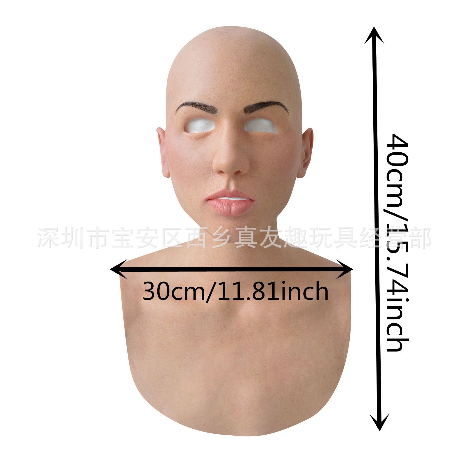 Tapón de anciano transfronterizo Tapón de rostro de anciana Peluca Máscara de anciano Máscara de látex humanoide de Halloween en stock