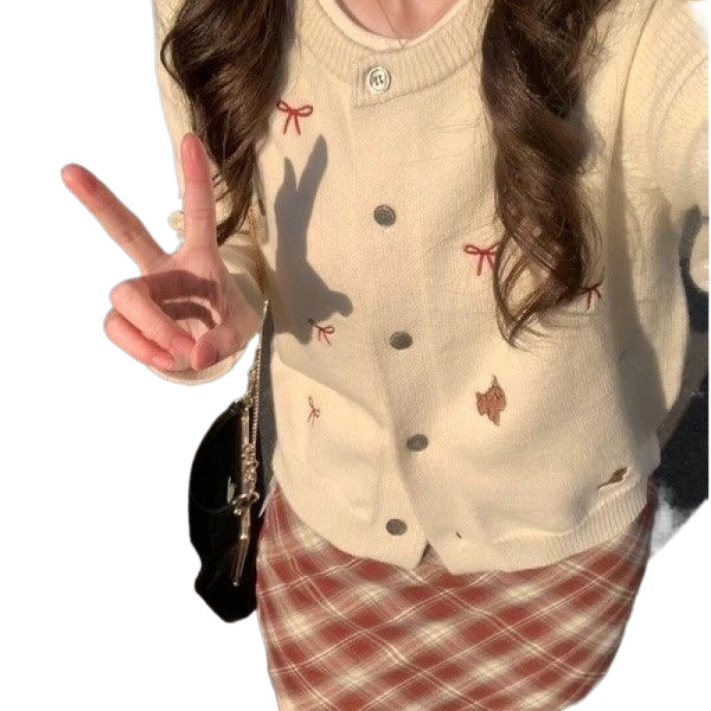 Cute sweater with bow