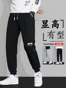 Men's Casual Pants Autumn and Winter Loose Trendy Versatile Sports Sweatpants Autumn and Winter Men's Cropped Trousers