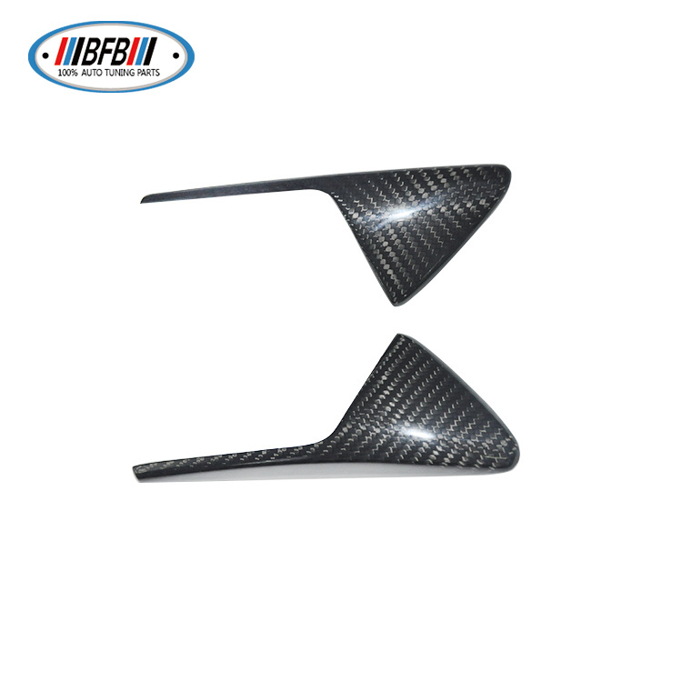 100% Real Carbon Fiber Side Marker Light Cover - For Tesla Model S/X/3 - Turn Signal Light Shell