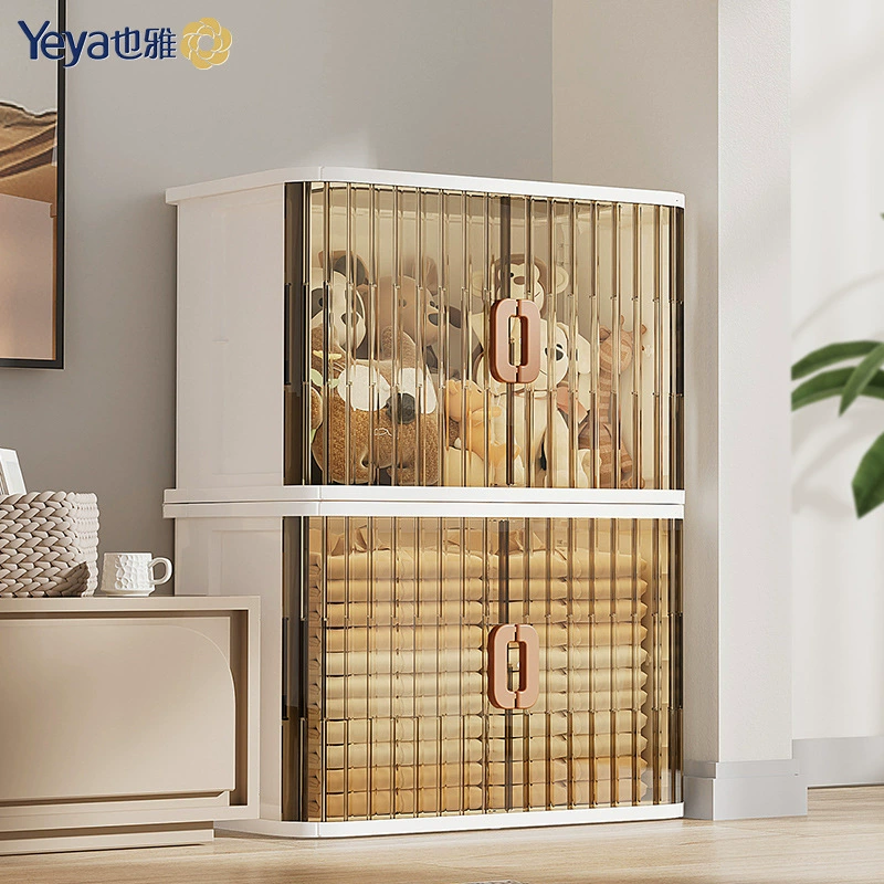 Yeya складной ящик для хранения без установки, шкаф для хранения игрушек, прозрачный складной шкаф для хранения, многослойный цельный, минимальная партия