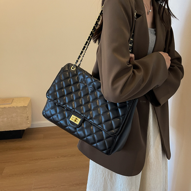Sacos para mulheres 2023 nova moda pequeno estilo perfumado losango corrente saco de grande capacidade ombro único crossbody saco clássico feminino_voghion.com