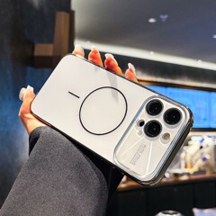 适用苹果16promax手机壳新款大视窗15Pro磁吸充电高级感iPhone17