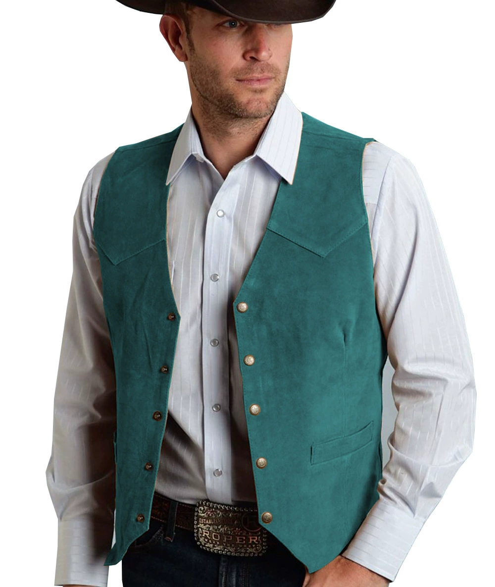 Костюм, металлический жилет, slim fit