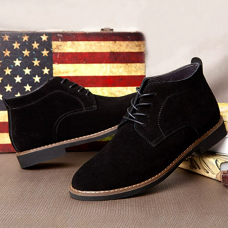 Фабрика прямых продаж осень новая мужская обувь высокого уровня с флисом мужская кожаная матовая кожа бизнес повседневная кожаная обувь