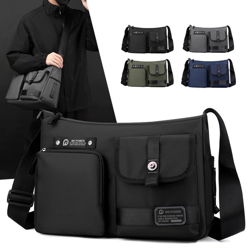 Wepower nuevo bolso de hombro de los hombres de moda casual bolso de los hombres al aire libre mochila de gran capacidad crossbody bolso de hombro