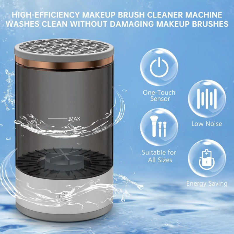 material abs transfronterizo cepillo de maquillaje limpiador recargable cepillo de limpieza eléctrica limpiador automático herramienta de secado rápido