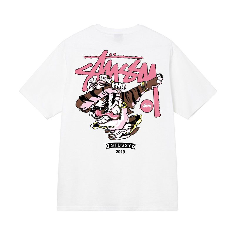 stusy スタッシー 2025年新作 8 男女兼用 半袖Tシャツ 夏 ブラック ホワイト メンズTシャツ ゆったり 230g|undefined