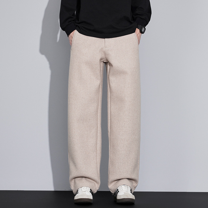 2025 nuevo otoño japonés retro lana de oveja pantalones casuales para hombres sueltos estilo americano image 7