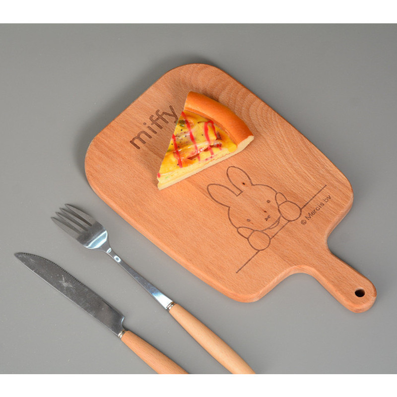 米菲日式榉木砧板水果菜板实木餐厅披萨盘芝士盘木砧板厨房用 (