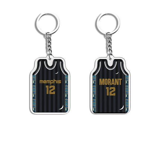 П pendant из акрилового джерси, мини униформа подвеска, 4.6×3.2 см, акрил + металл