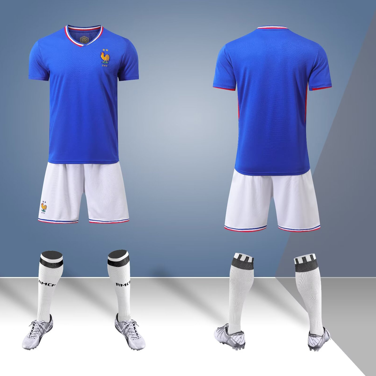 2425 juego de ropa de fútbol para adultos y niños Copa del Mundo Club de secado rápido para hombres y mujeres equipos de impresión de entrenamiento