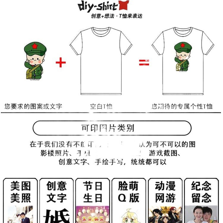 Impresión de camisetas de manga corta, logotipo impreso, ropa de trabajo DIY, ropa de trabajo, camisetas de cuello redondo impresas, restauración, impresión y suministro.