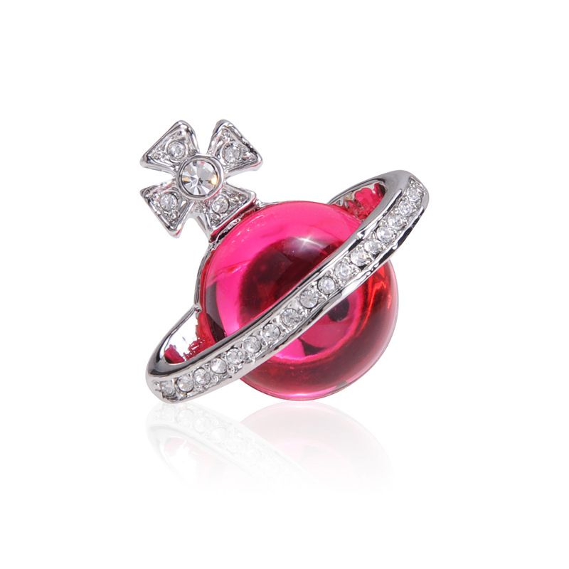 树脂紫红宝石胸针800