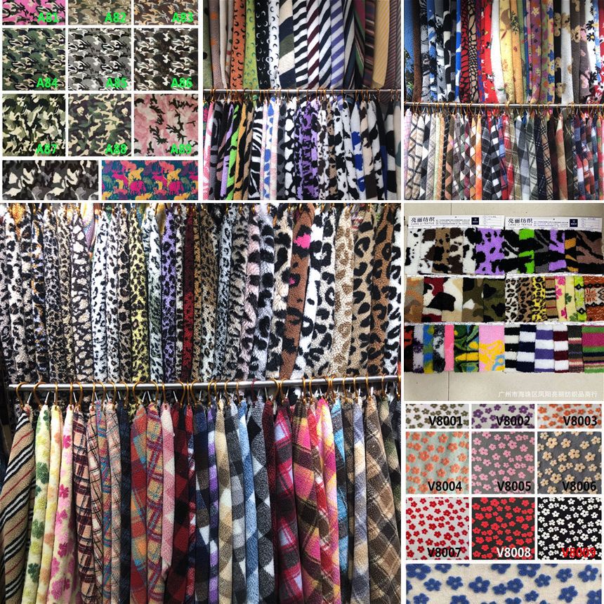 Jacquard cordero caballo vaca estampado leopardo rayas de camuflaje flor de la tierra chaqueta juguetes zapatos textiles caseros