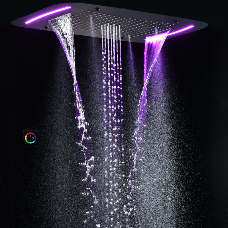 LED Sky Curtain Waterfall Shower Shower Embedded Concealed Ceiling Concealed Massage Shower LED Sky Curtain Waterfall Shower Shower Embedded Concealed Ceiling Concealed Massage Shower