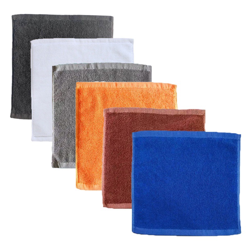 Cotton Small Square Towel 30*30 Hand Towel Thickened Absorbent Cotton Hotel Square Curry Blue Gray Small Towel