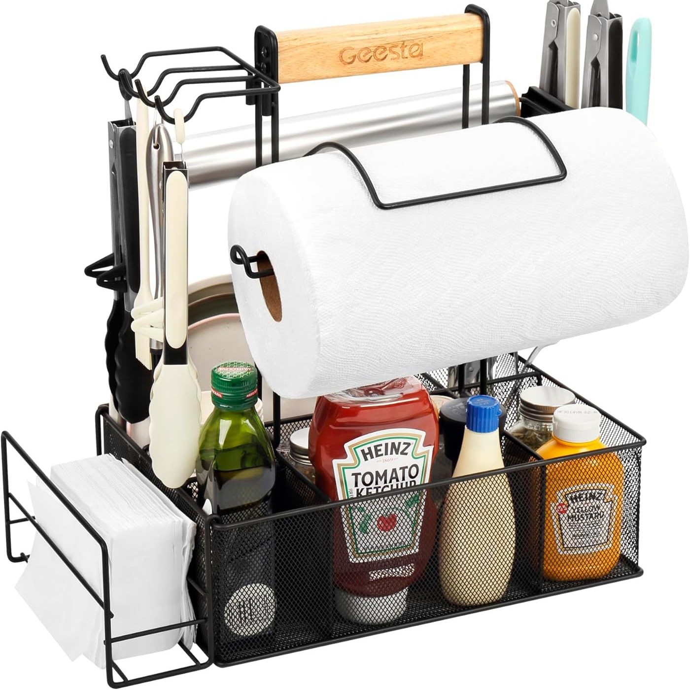 电商金属野餐架 烧烤收纳架 储物架 置物架 多用杂物架 收纳架子