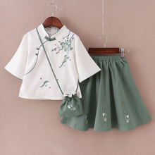 童汉服唐装夏中国风带包汉服儿童复古民族风改良连衣裙2025新款