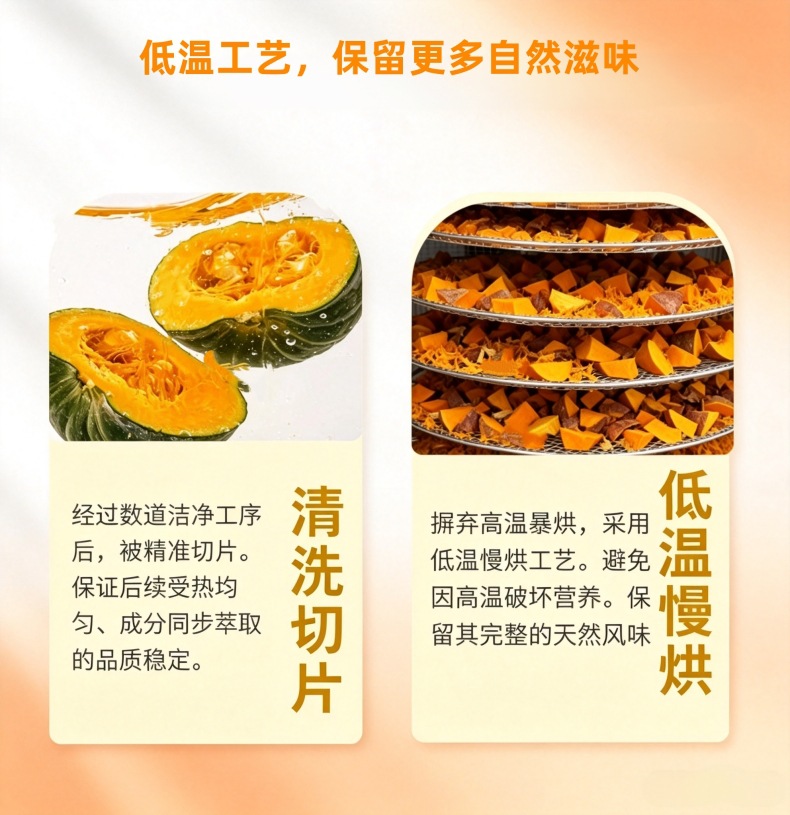 Pumpkin Tea Nan Gua Cha三角包袋泡茶冷热冲泡无糖养生代用茶30g盒15包 key features