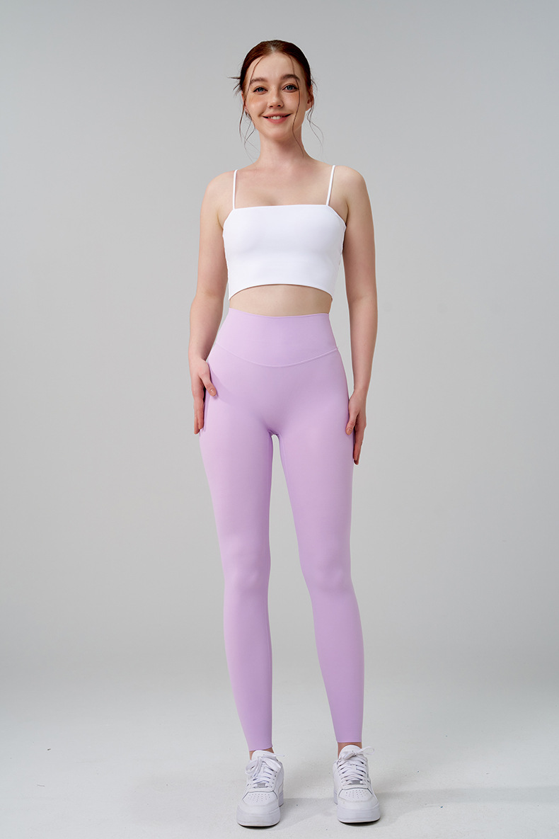 Fitness Sport Style Solid Color Nylon Super Elastic Lycra No Size Collarless Active Bottoms Pants display picture 7