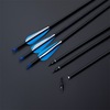 Huwairen 2 blue 1 white mixed carbon arrow feather color can be fixed anti -curved bow straight bow and arrow to practice archery