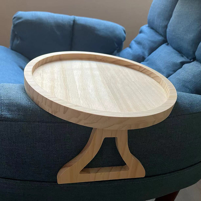 跨境 Cozy Sofa Armrest Tray沙发扶手托盘 木制置物托 盘可折叠阿里巴巴