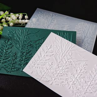 3D plastic concave-convex embossing mold texture clip forest dense forest concave-convex template embossing board account making