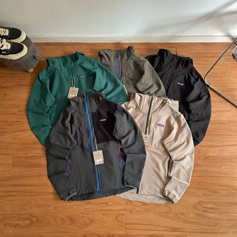 Pata m's R1 Techface Hoody Outdoor Casual Softshell Hooded Zipper Jacket Pata m's R1 Techface Hoody Outdoor Casual Softshell Hooded Zipper Jacket