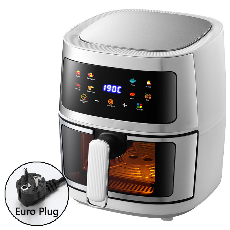 触摸式空气炸锅8L智能无油烟可视薯条机源头厂家Airfryer110V220V|undefined