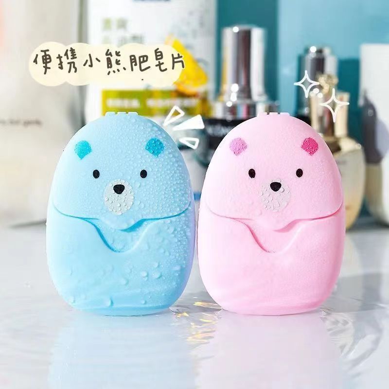 Disposable Hand Washing Soap Tablets Outdoor Travel Portable Soap Paper Tablets Students Sterilization Cleaning Hand Washing Soap Tablets