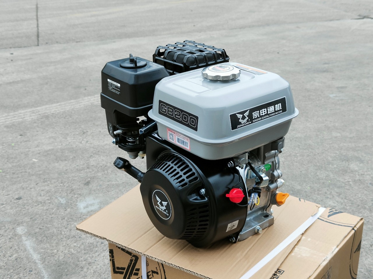 Chongqing Zongshen GB200F Gasoline Engine 168 Water Pump Marine Power 7 HP Flat Key Spray Spray Slurry