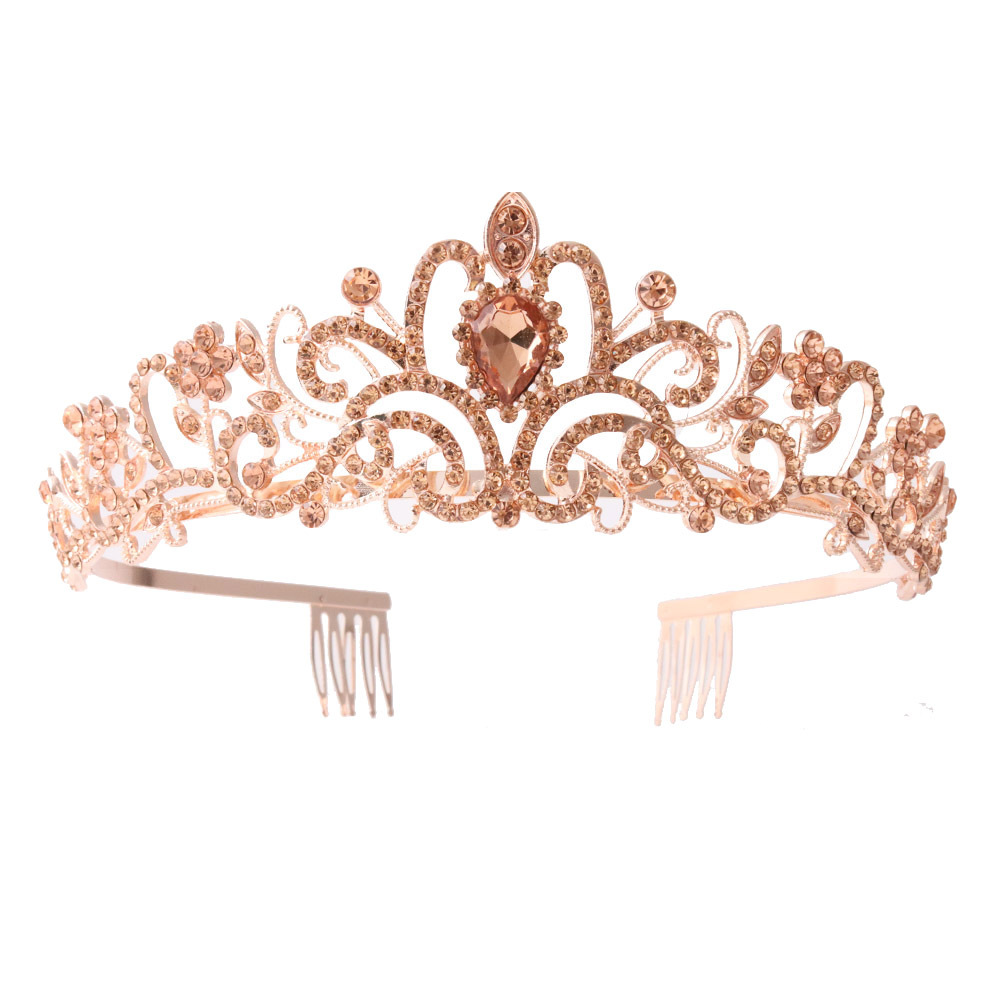 Fashion Crown Alloy Rhinestones Crown 1 Piece display picture 5