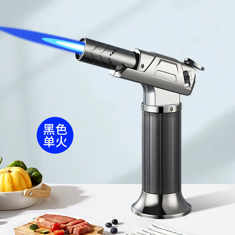 FQ901 ポータブルブルーフレームストレートライター BBQ バーベキュー灸ポイント炭ハードウェア溶接シガースプレーガンイグナイター|undefined