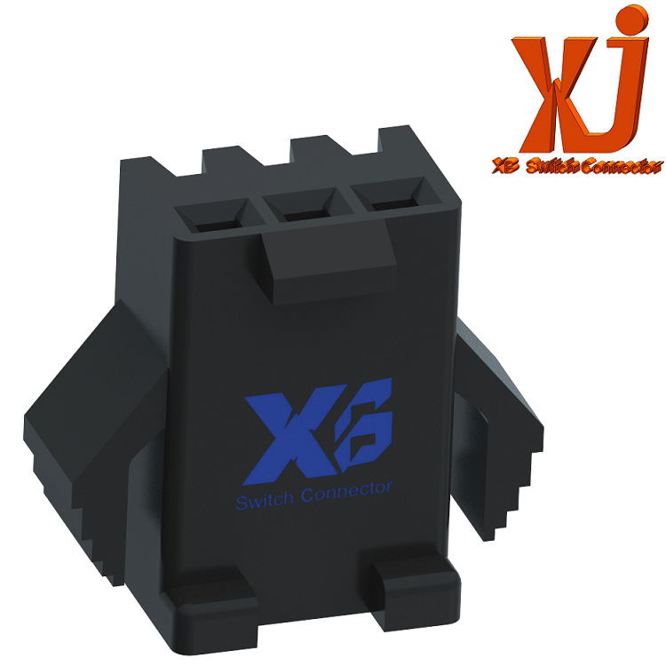 厂家直供Wafer连接器 线对板压接外壳3PIN 针座连接器间距:2.5mm