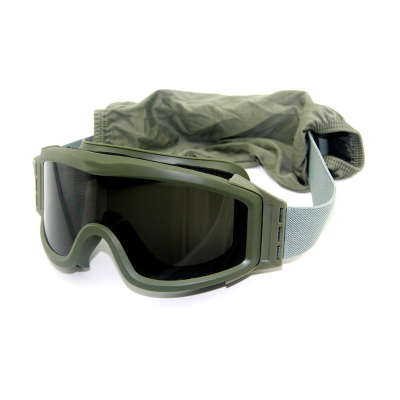 Gafas Tácticas de Protección de TPU y PC, a Prueba de Explosiones y Antiviento, para Tiro y Ciclismo