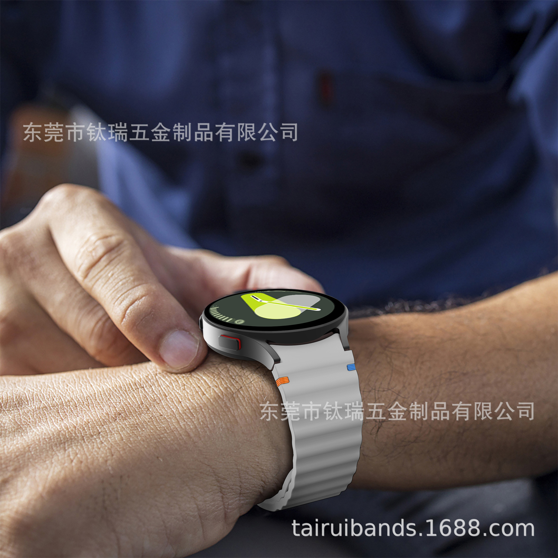Applicable to the official Galaxy watchFE/6/5/4 with wavy seam silicone strap of Samsung Watch 7 undefined