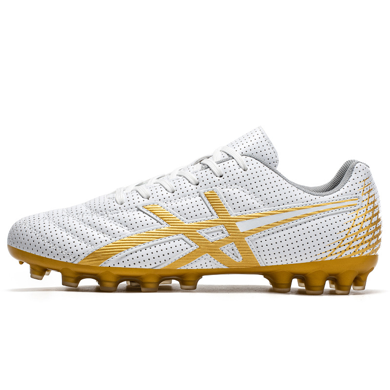 Zapatos de fútbol para hombres y mujeres estudiantes adolescentes AG clavos largos entrenamiento de carreras de clavos al por mayor tecnología ventilada para adolescentes