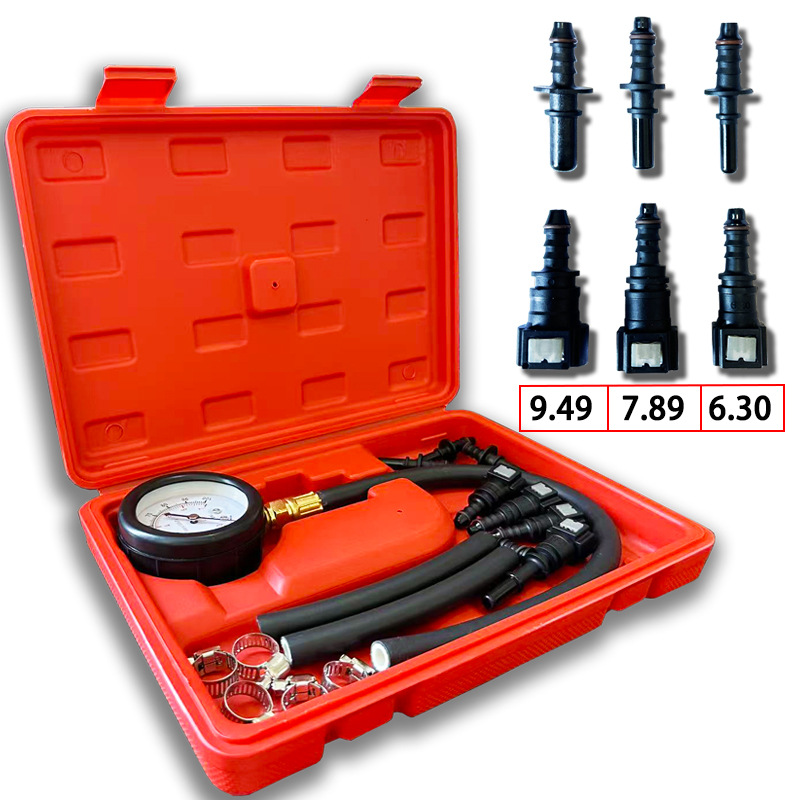 Car Fuel Pressure Gauge High-Precision Multi-Function Fuel Injection Pressure Testing Tool Auto Repair Tool Set