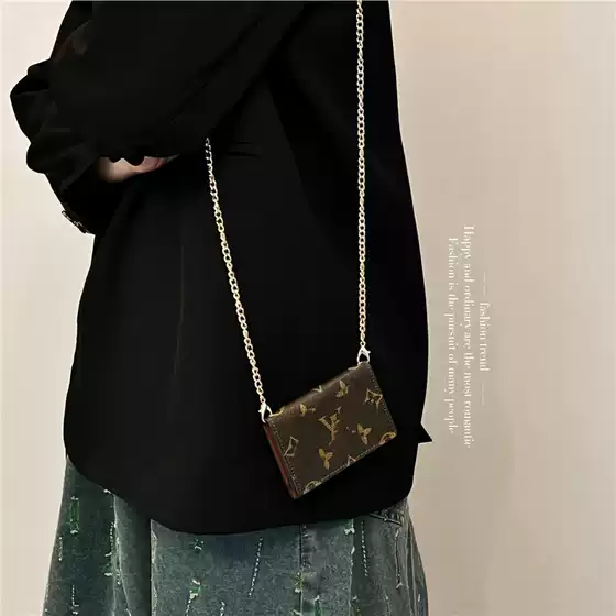 Vintage Classic Monogram Card Holder & Wallet Retro EU-US Card Case ID Holder Mini Crossbody Bag Luxury