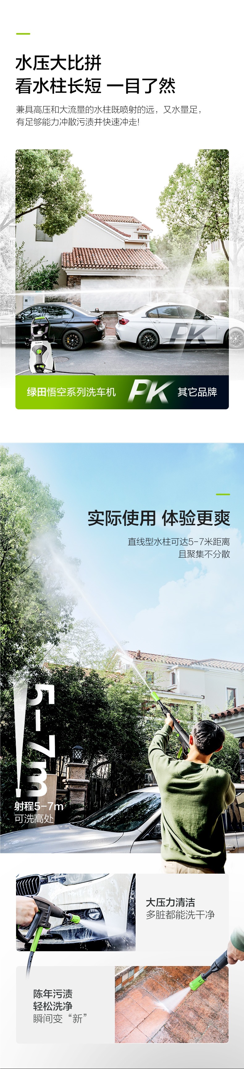 Lutian High Pressure Car Washer 220v Portable Water Pump Cleaning Machine