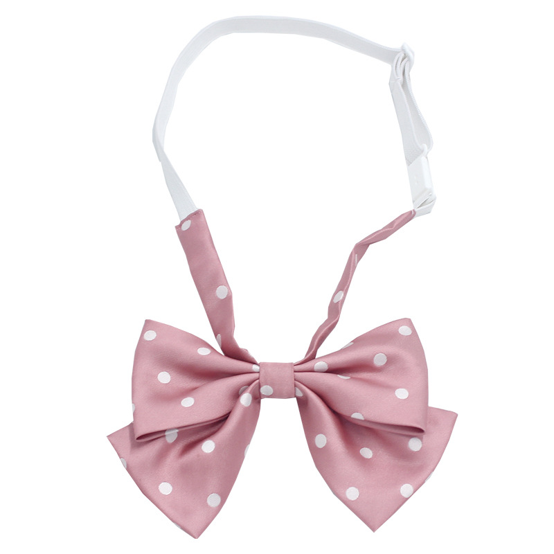 Pajarita de estilo universitario personalizada Pajarita de corbata de estudiante Pajarita de punto personalizado al por mayor con dibujos y muestras