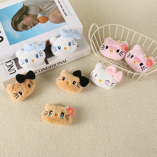 Cartoon Plush Kt Cat Doll Brooch Hellokitty Doll School Bag Decoration Sock Accessories Accessories Pendant