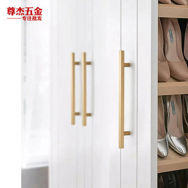 Manija de la puerta del Gabinete Manija francesa Manija de la puerta del Gabinete Manija de cobre Cajón francés Manija de un solo orificio Manija de latón Cajón hexagonal