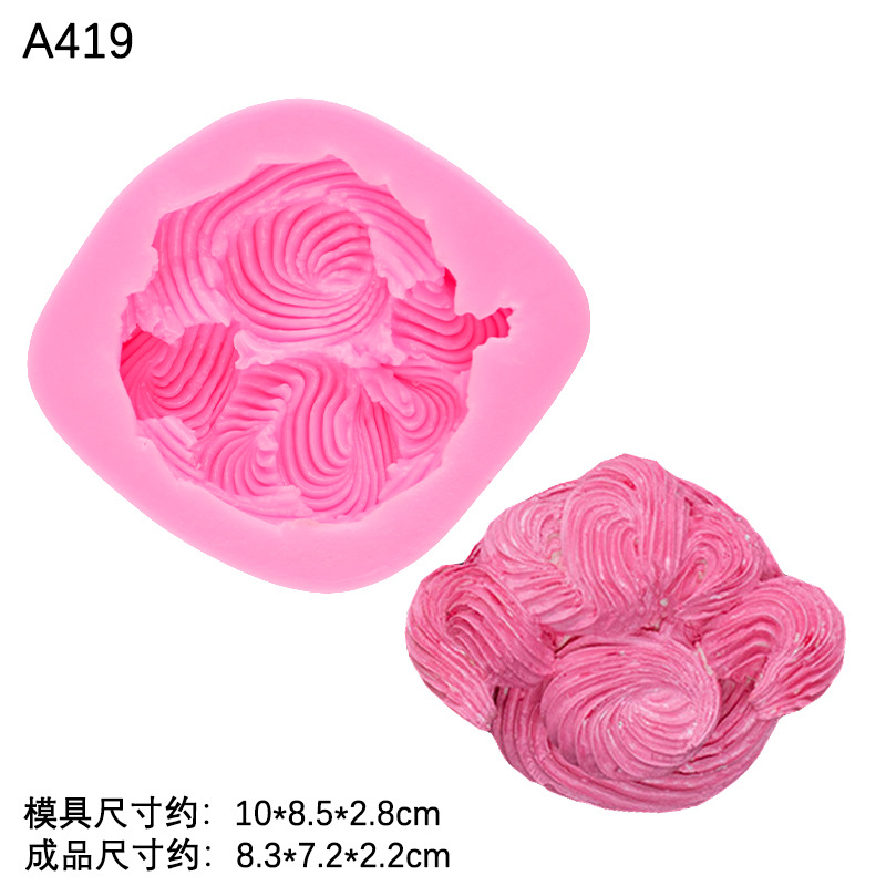 Pan bolsa de cuerno waffle simulación silicona molde jabón hecho a mano aromaterapia vela yeso accesorios para hornear