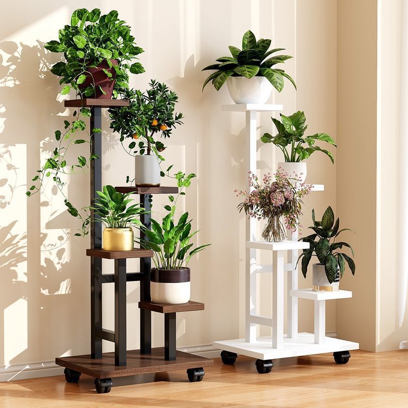 可動フラワーシェルフリビングルーム床置きバルコニー鉄製収納ラック多層植木鉢ブラケット多肉植物屋内ホーム|undefined