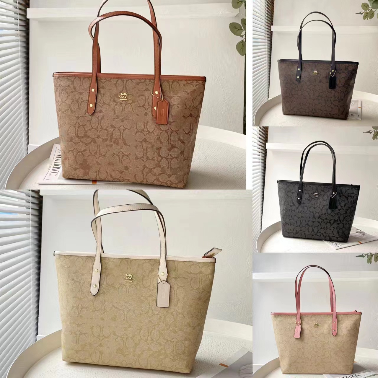 Classic capacious one-shoulder bag
